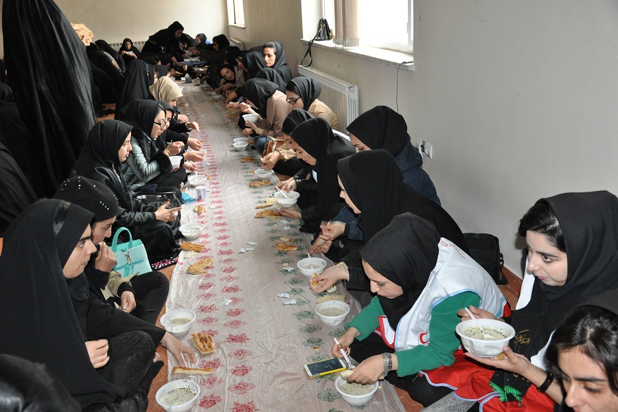 مراسم نشان ارادت عاشورایی و سفره احسان همراه با زیارت اربعین/ دانشگاه پیام نور اردبیل