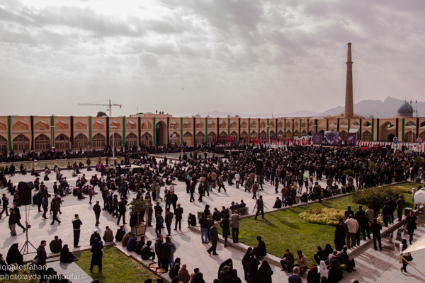 اجتماع عظیم عزاداران حسینی در میدان امام علی اصفهان
