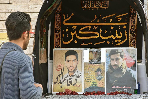 مراسم رونمایی از تمثال شهید مدافع‌حرم علی آقاعبدالهی