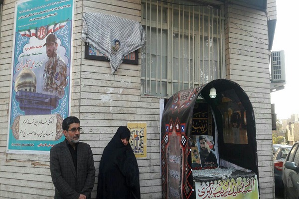 مراسم رونمایی از تمثال شهید مدافع‌حرم علی آقاعبدالهی