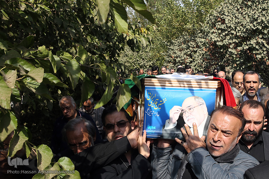 مراسم تدفین پیکر مرحوم استاد «محمد تقی مروت» در قطعه نام آوران بهشت زهرا