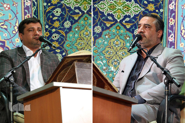 تلاوت احمد ابوالقاسمی و امین پویا در محفل هفتگی آستان عبدالعظیم(ع)