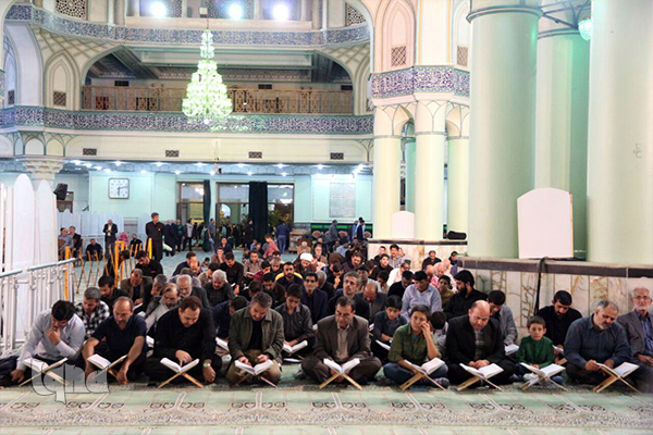 تلاوت احمد ابوالقاسمی و امین پویا در محفل هفتگی آستان عبدالعظیم(ع)
