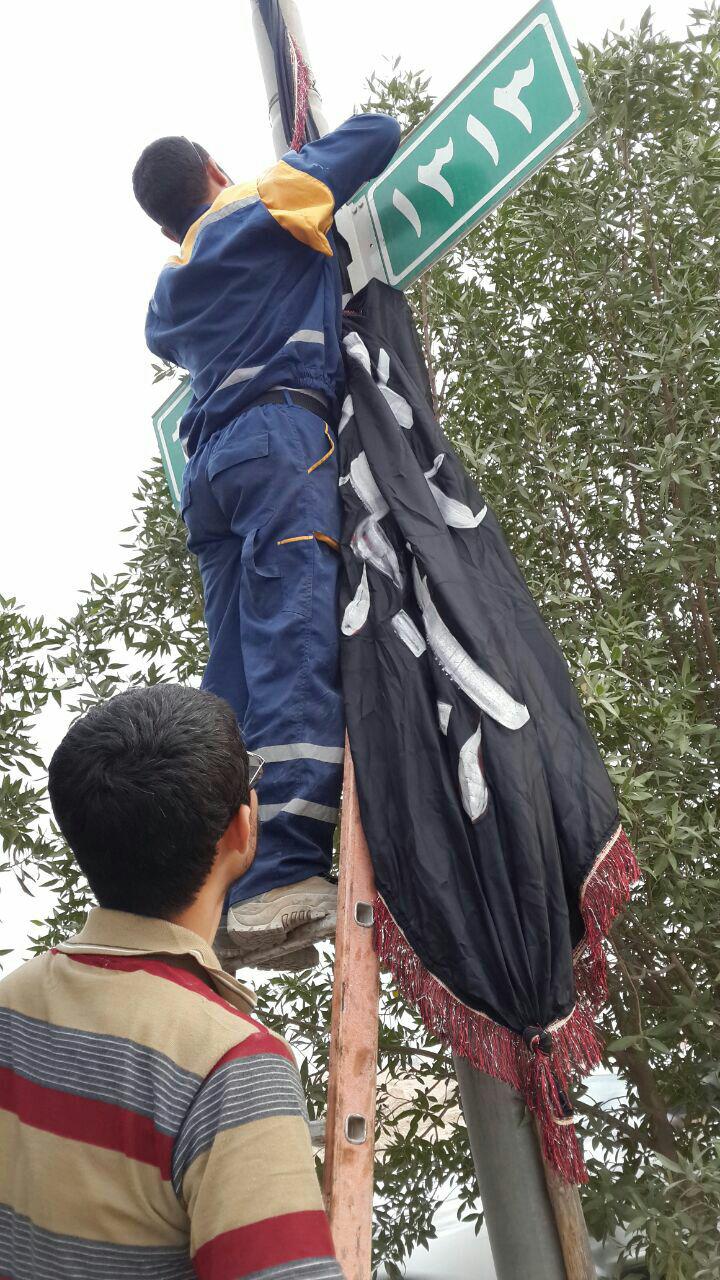 تابلوهای راهنمای مسیر کربلا تا نجف نوسازی شد