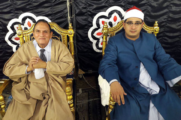 محمود شحات انور در کنار دکتر احمد احمد نعینع در مصر سال 2016