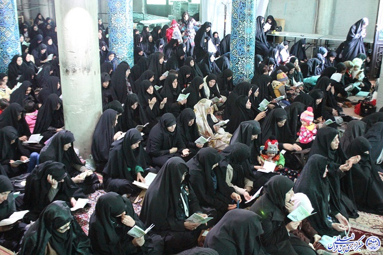 برگزاری مراسم «لبیک یا رسول الله» در امامزاده دوخاتون(ع) شهرکرد