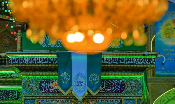 آذين‌بندی حرم اميرمومنان(ع) در آستانه سيزده رجب