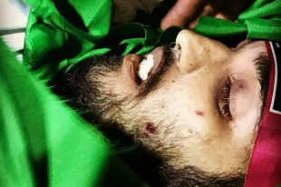 ورود پیکر مطهر شهید «معز غلامی» به معراج شهدا