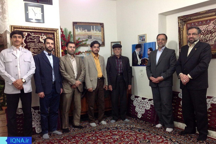 دیدار عیدانه با خانواده قاریان فقید//