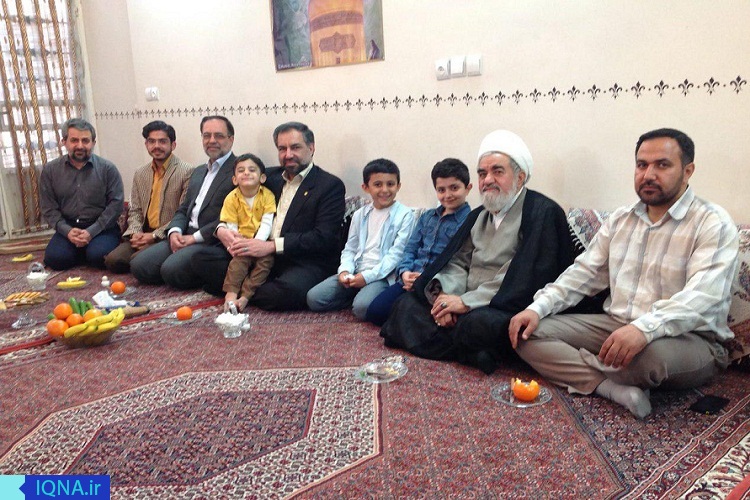 دیدار عیدانه با خانواده قاریان فقید//