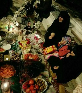 جمعه/// شب یلدا در گلزار شهدا جمعه/// شب یلدا در گلزار شهدا