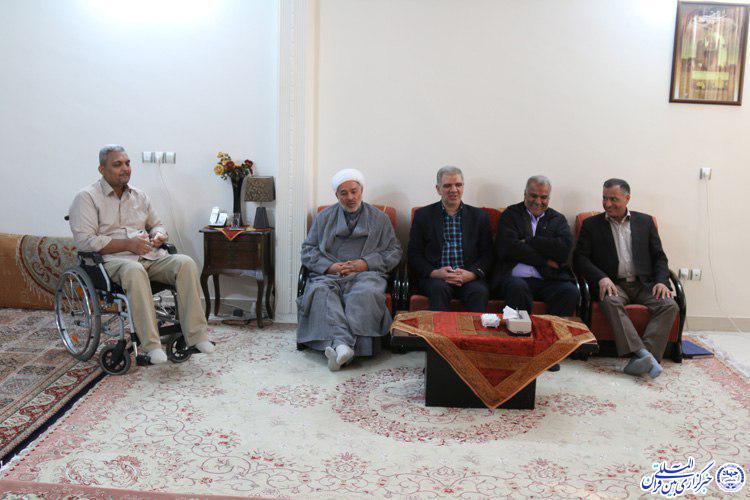 دیدار مدیر کل بنیاد شهید خراسان&zwnj;جنوبی با خانواده جانبازان