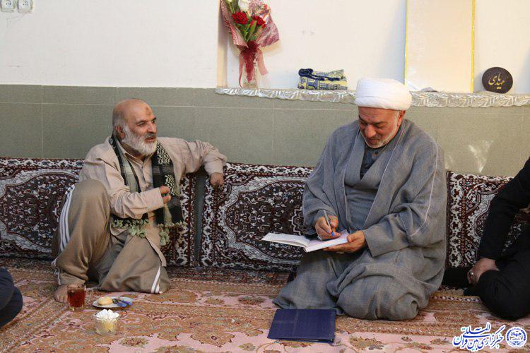 دیدار مدیر کل بنیاد شهید خراسان&zwnj;جنوبی با خانواده جانبازان