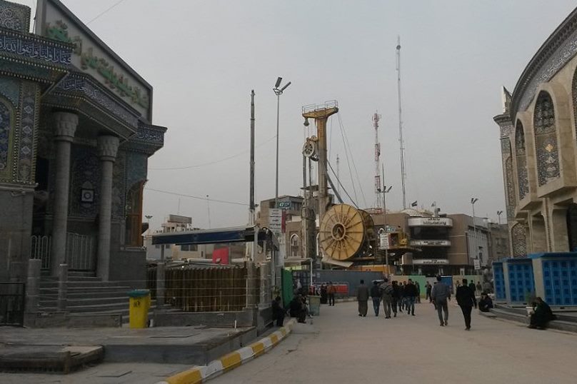 آغاز بازسازی تل زینبیه در کربلا