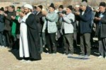 برپایی نماز استسقاء در روستای بام از توابع اسفراین