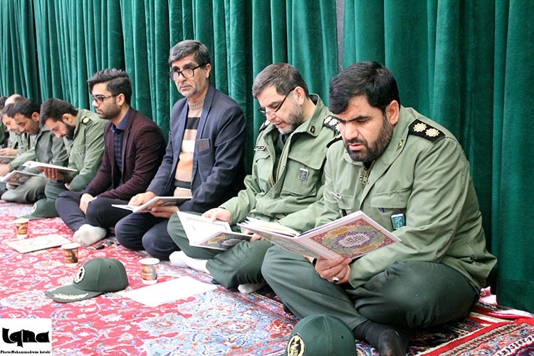 مراسم چهلم شهید خوش لفظ در مهدیه همدان برگزار شد