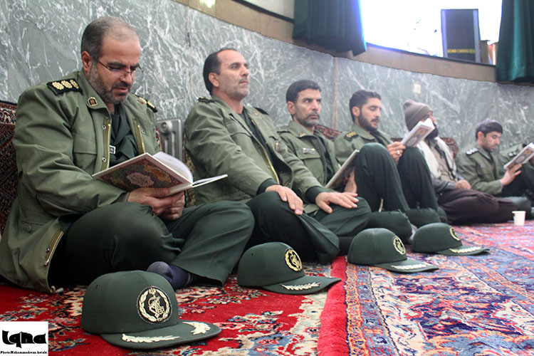 مراسم چهلم شهید خوش لفظ در مهدیه همدان برگزار شد
