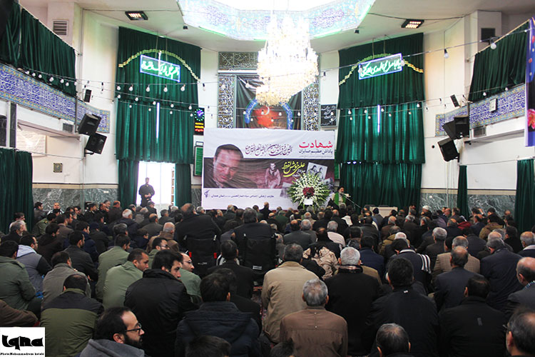 مراسم چهلم شهید خوش لفظ در مهدیه همدان برگزار شد