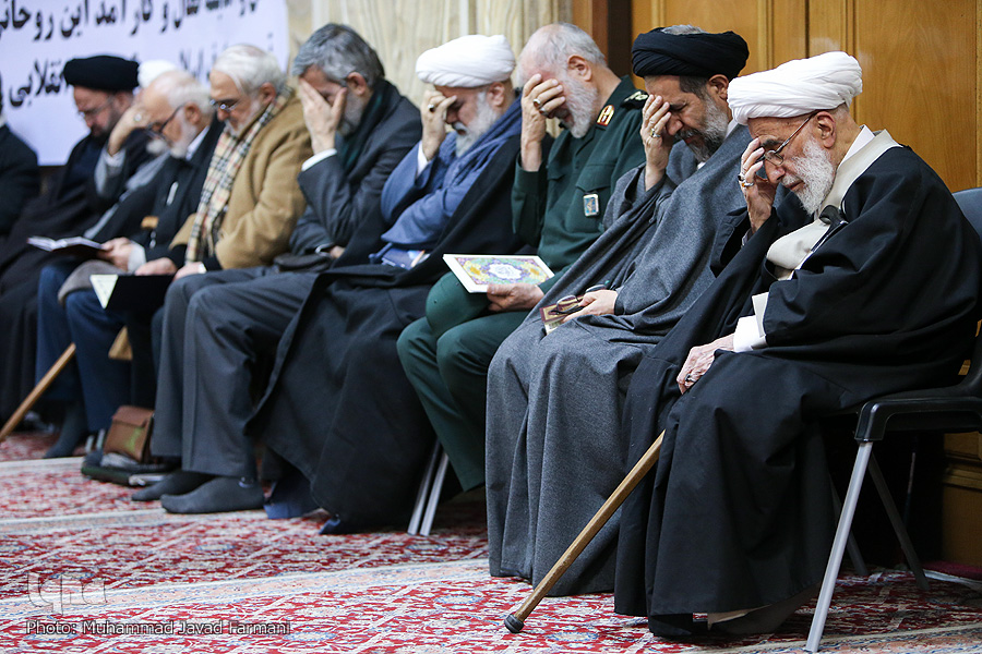 مراسم چهلمین روز درگذشت آیت‌الله حائری شیرازی برگزار شد
