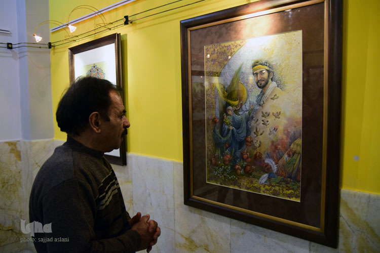 افتتاحیه نمایشگاه نقش نگار آثار استاد رضا بدرالسمادر فرهنگسرای کوثر