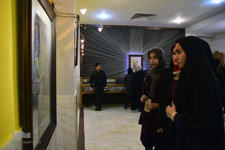 افتتاحیه نمایشگاه نقش نگار آثار استاد رضا بدرالسمادر فرهنگسرای کوثر