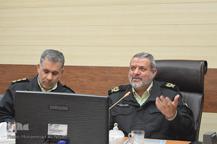 نشست خبری فرمانده نیروی انتظامی لرستان با اصحاب رسانه