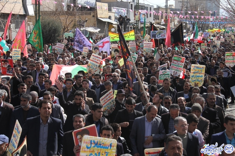گزارش تصویری2/ راهپیمایی ۲۲ بهمن در شهرکرد