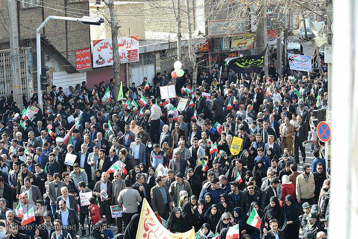 گزارش تصویری راهپیمایی یوم&zwnj;الله 22 بهمن در خرم&zwnj;آباد