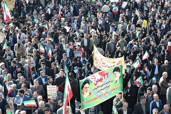 گزارش تصویری راهپیمایی یوم&zwnj;الله 22 بهمن در خرم&zwnj;آباد