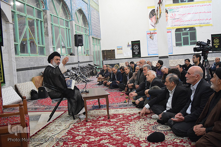 گزارش تصویری برنامه هفتگی تفسیر قرآن آیت&zwnj;الله میرعمادی