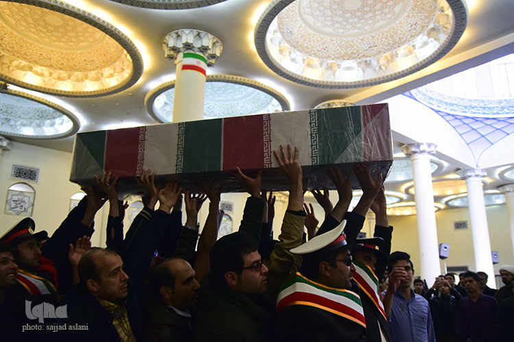 تشیع شهید گمنام در دانشگاه اصفهان