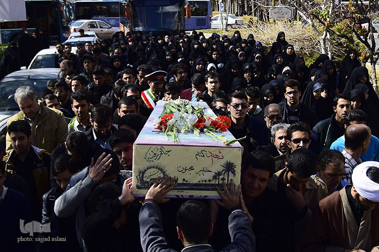 تشیع شهید گمنام در دانشگاه اصفهان
