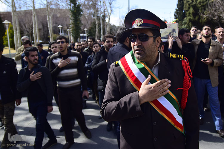 تشیع شهید گمنام در دانشگاه اصفهان