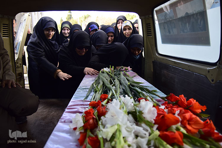 تشیع شهید گمنام در دانشگاه اصفهان
