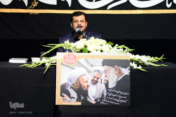 مراسم چهلمین روز درگذشت حجت الاسلام مهدی مظاهری در خیمه ی گلستان شهدا در حضود مقامات برگزار شد