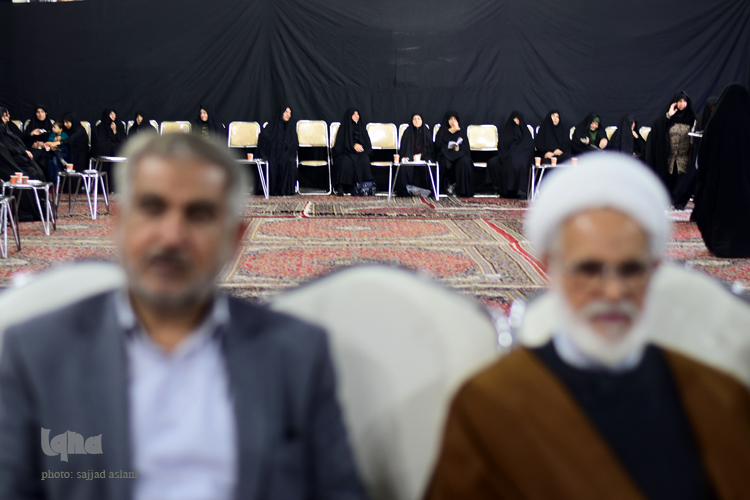 مراسم چهلمین روز درگذشت حجت الاسلام مهدی مظاهری در خیمه ی گلستان شهدا در حضود مقامات برگزار شد