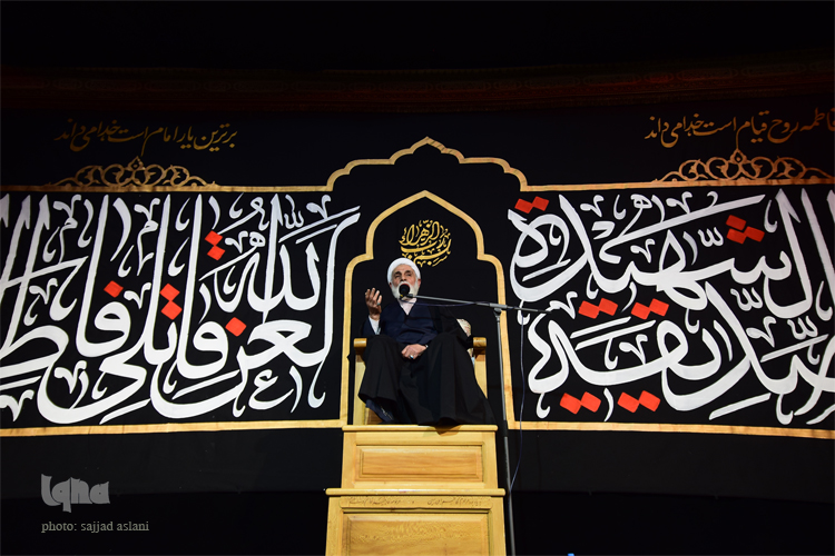 مراسم چهلمین روز درگذشت حجت الاسلام مهدی مظاهری در خیمه ی گلستان شهدا در حضود مقامات برگزار شد