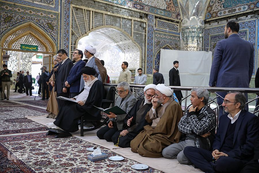بزرگداشت دومین سالگرد ارتحال آیت&zwnj;الله واعظ طبسی در حرم رضوی برگزار شد