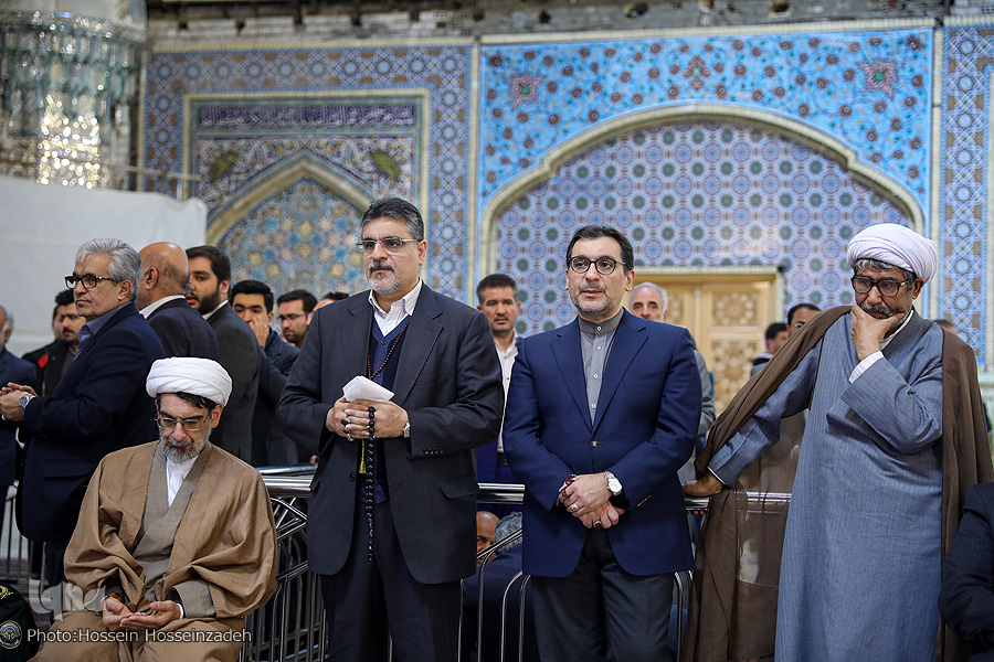 بزرگداشت دومین سالگرد ارتحال آیت&zwnj;الله واعظ طبسی در حرم رضوی برگزار شد