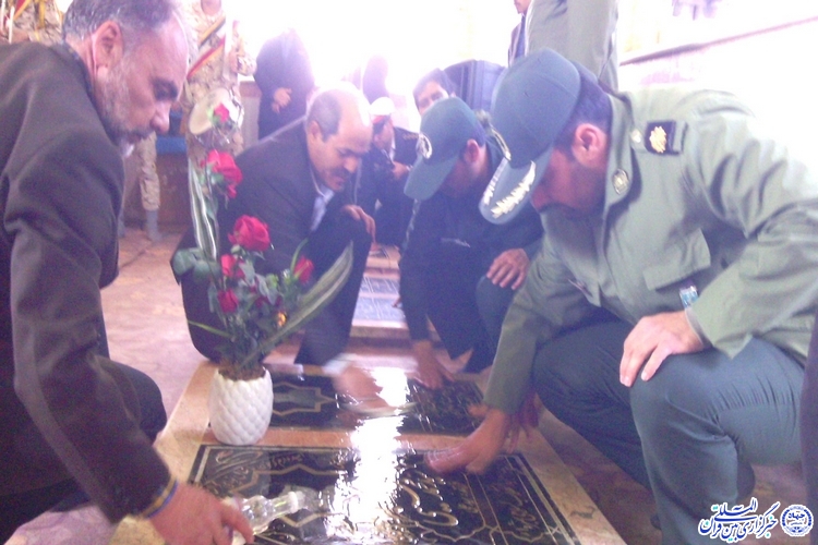 ادای احترام مسئولان شهرستان خوشاب به شهدا و تاکید بر ادامه راه آنان