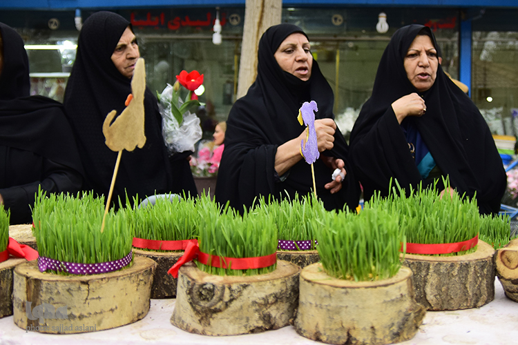 بازار داغ خرید گل و گیاه در بازار گب همدانیان اصفهان
