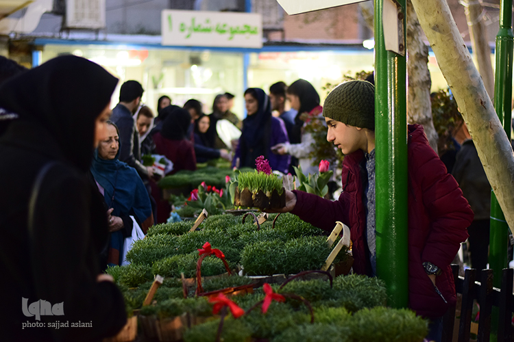 بازار داغ خرید گل و گیاه در بازار گب همدانیان اصفهان