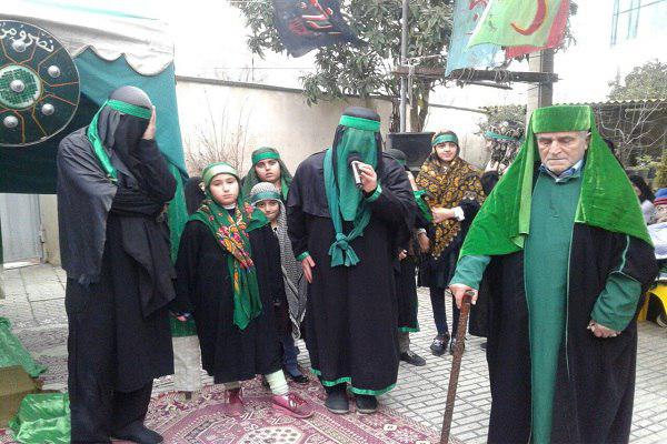 مجلس شبیه خوانی&laquo;حضرت زینب(س)&raquo; و &laquo;حضرت علی اکبر(ع)&raquo; +تصویر