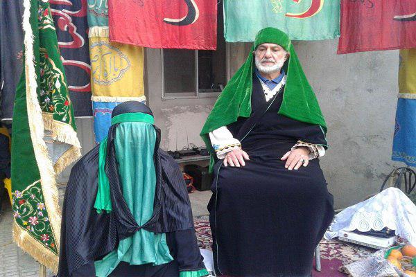 مجلس شبیه خوانی&laquo;حضرت زینب(س)&raquo; و &laquo;حضرت علی اکبر(ع)&raquo; +تصویر