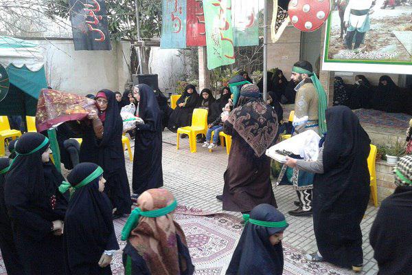 مجلس شبیه خوانی&laquo;حضرت زینب(س)&raquo; و &laquo;حضرت علی اکبر(ع)&raquo; +تصویر