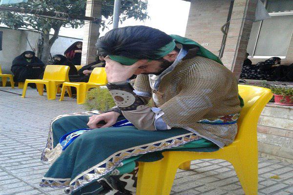 مجلس شبیه خوانی&laquo;حضرت زینب(س)&raquo; و &laquo;حضرت علی اکبر(ع)&raquo; +تصویر