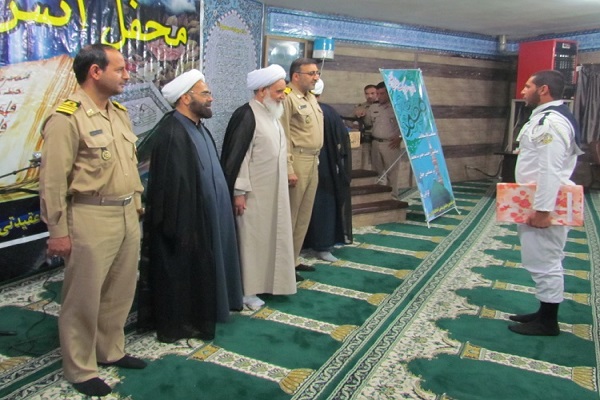 محفل قرآنی در آمادگاه ناوگان جنوب نیروی دریایی برگزار شد