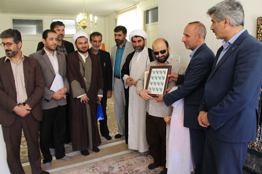 گزارش تصویری تجلیل از محمد بهرامی، برگزیده مسابقات قرآن روشندلان جهان اسلام
