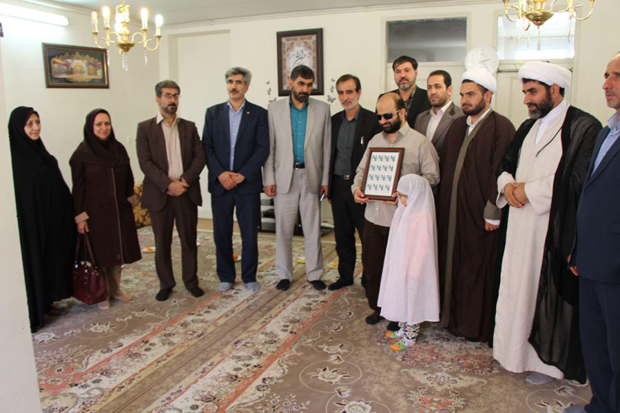 گزارش تصویری تجلیل از محمد بهرامی، برگزیده مسابقات قرآن روشندلان جهان اسلام
