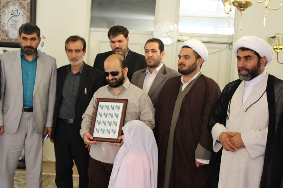 گزارش تصویری تجلیل از محمد بهرامی، برگزیده مسابقات قرآن روشندلان جهان اسلام